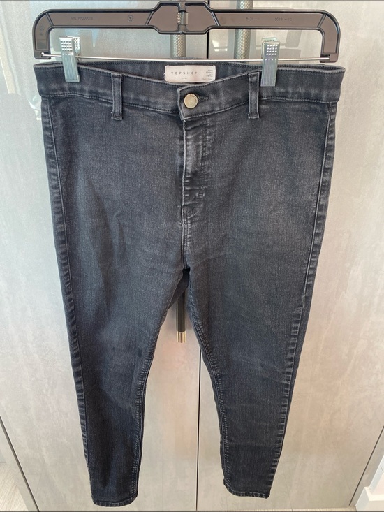 Topshop Denim - Topshop Women Skinny Jeans - Washed Charcoal Black size Petite 32